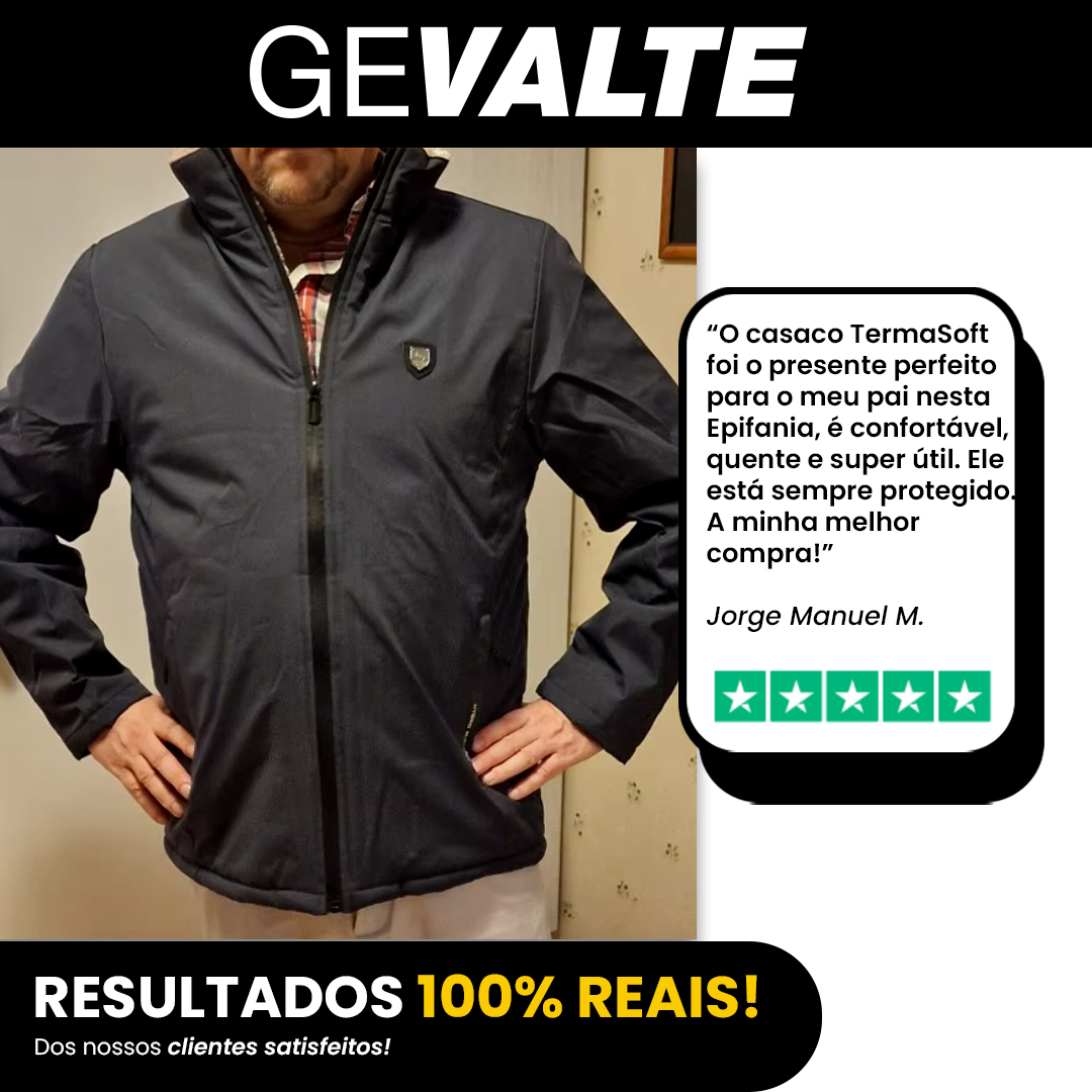 Jaqueta TermaSoft- Interior Forrado com Tecido Suave e Quente